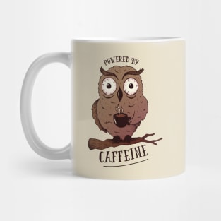 Powered by Caffeine - Coffee Love Funny Design Mug